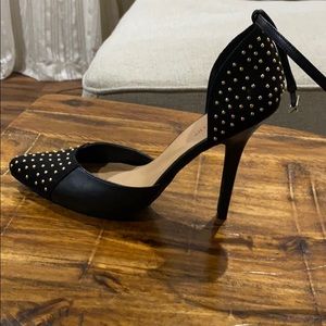 Black studded heals
